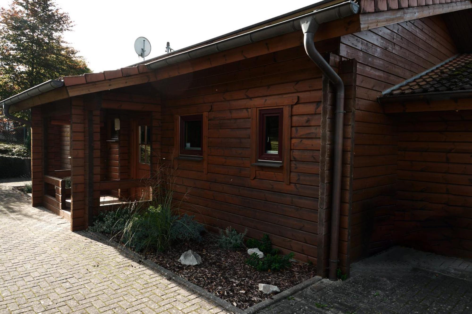 Holzblockhaus, Eifel Villa Oberkail Exterior foto